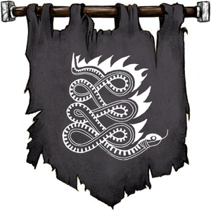 The Symbol of Apep - Flaming snake