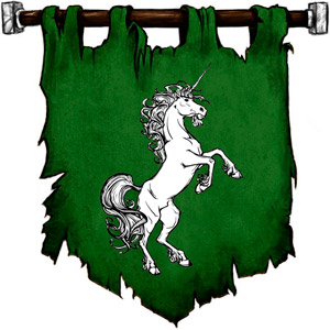 The Symbol of Ehlonna - Rampant Unicorn (or a unicorn horn)