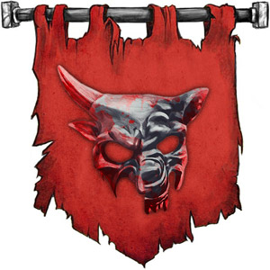 The Symbol of Erythnul - A half-demon, half-boar mask