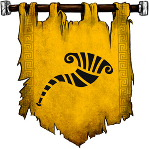 The Symbol of Heimdall - Gjallahorn (a twisting battle horn)