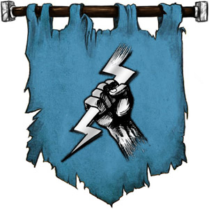 The Symbol of Heironeous - Fist holding a lightning bolt