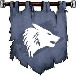 The Symbol of Karontor - A winter wolf's head