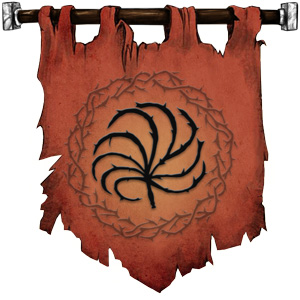 The Symbol of Loviatar - Nine-tailed barbed scourge