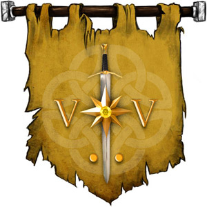 The Symbol of Mayaheine - Downward-pointing sword with a V on both sides