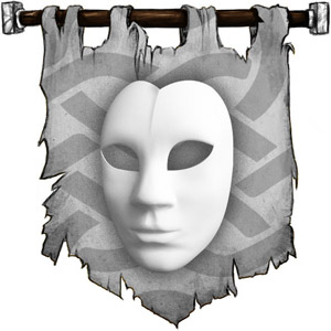 The Symbol of Rao - Heart-shaped mask with a calm expression