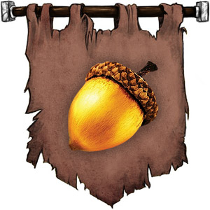 The Symbol of Shiallia - Golden acorn