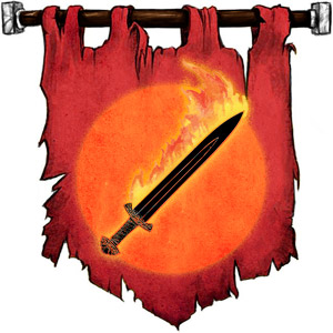 The Symbol of Surtr - Flaming sword