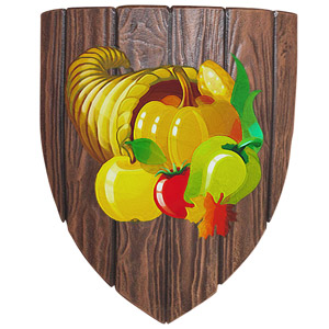 The Symbol of Yondalla - Cornucopia on a shield