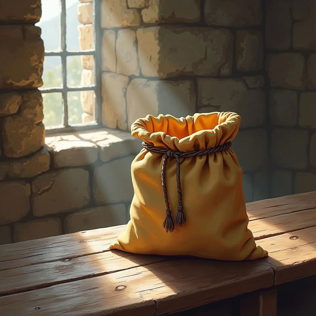 D&D magic item image - Bag of Tricks (Tan)

