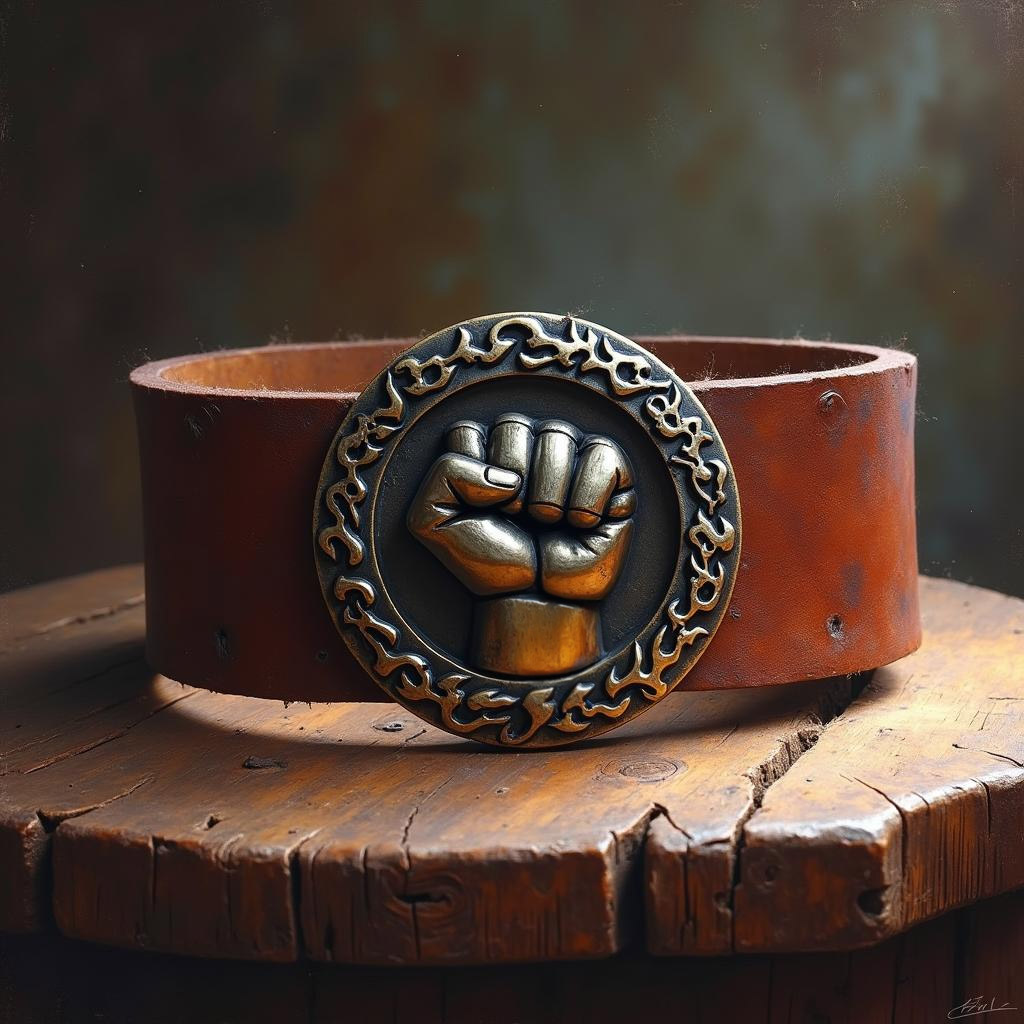 D&D magic item image - Belt of Giant Strength (Fire Giant)