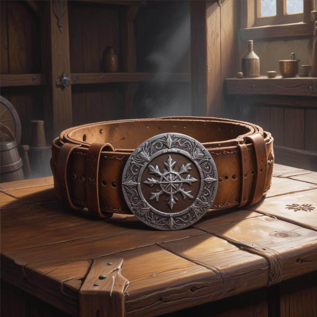 D&D magic item image - Belt of Giant Strength (Frost Giant)