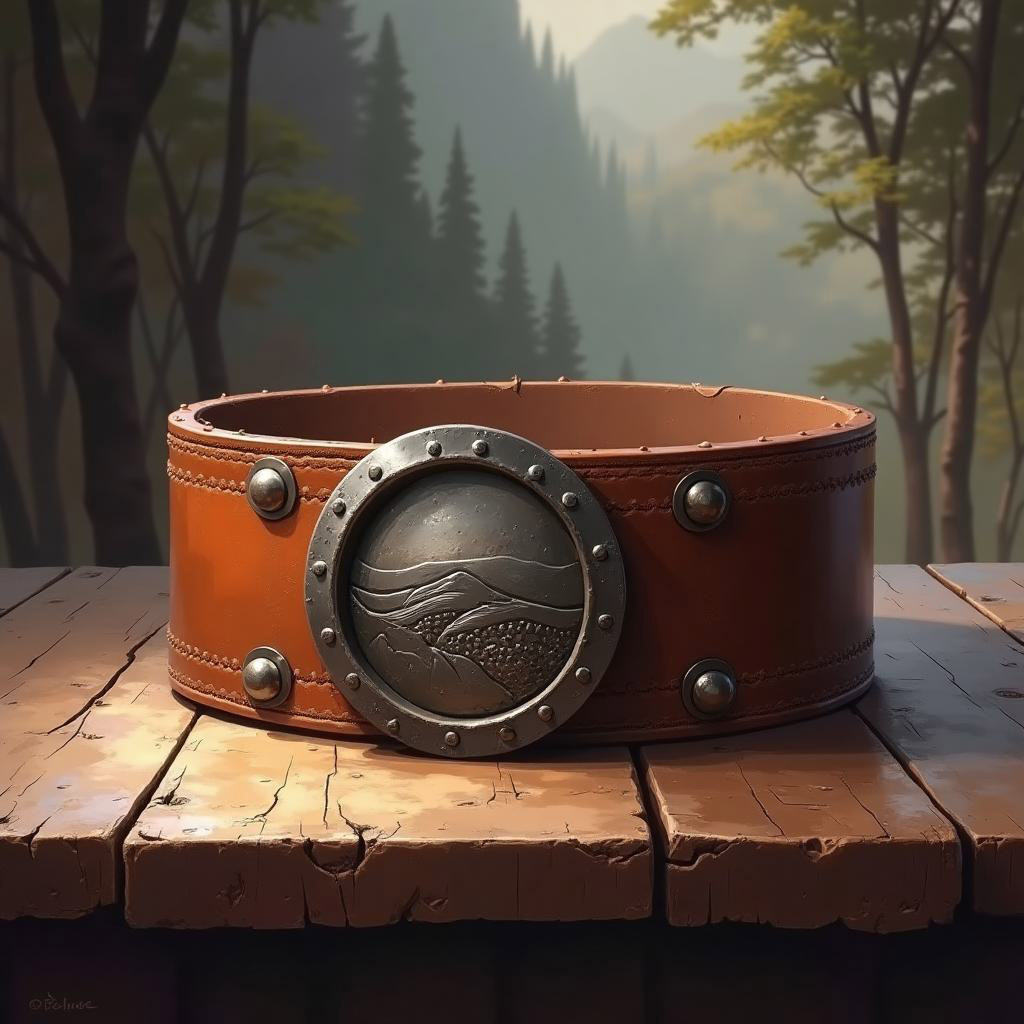 D&D magic item image - Belt of Giant Strength (Hill Giant)