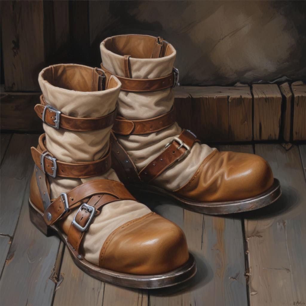 D&D magic item image - Boots of Striding and Springing
