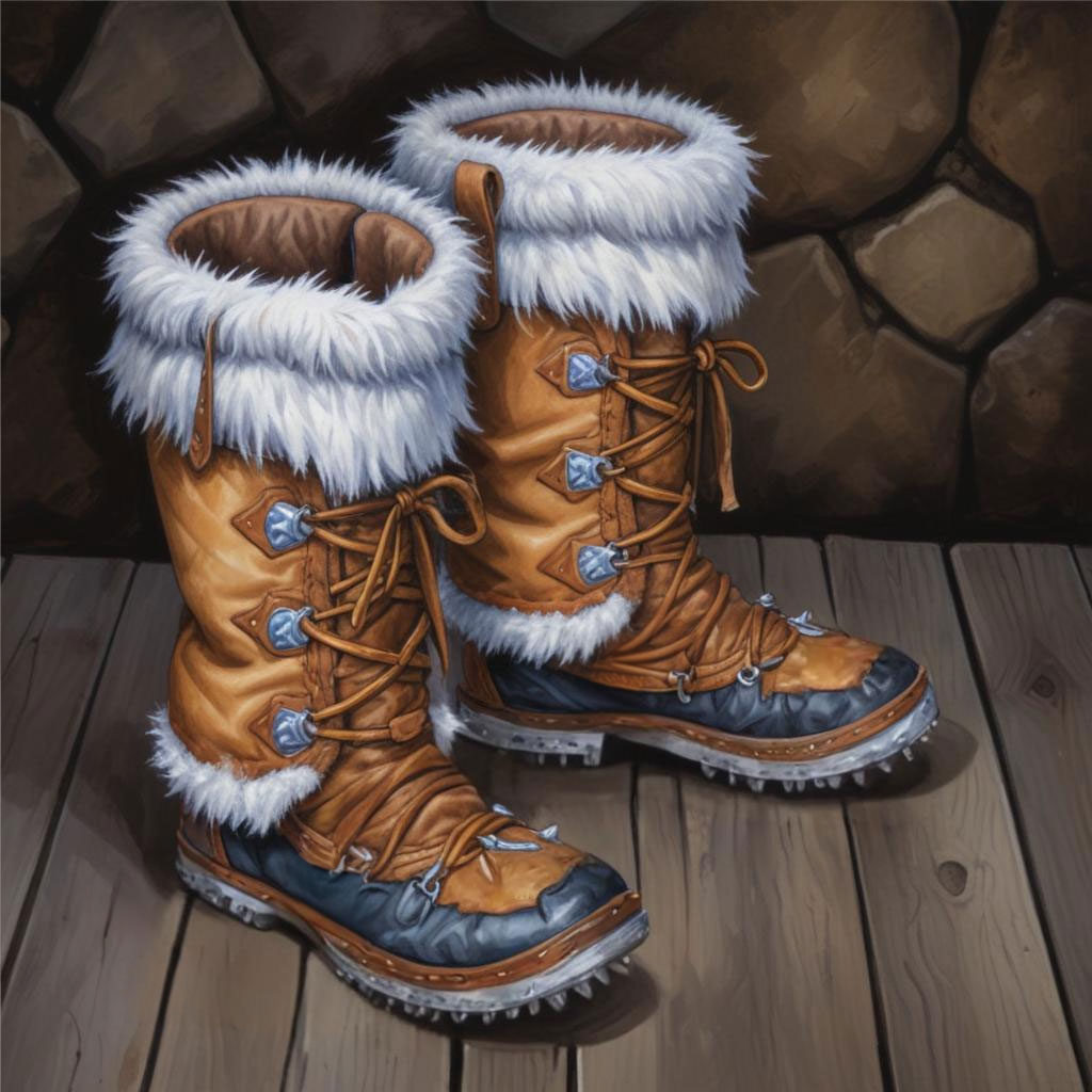 D&D magic item image - Boots of the Winterlands