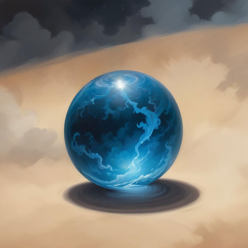 D&D magic item image - Crystal Ball of Mind Reading