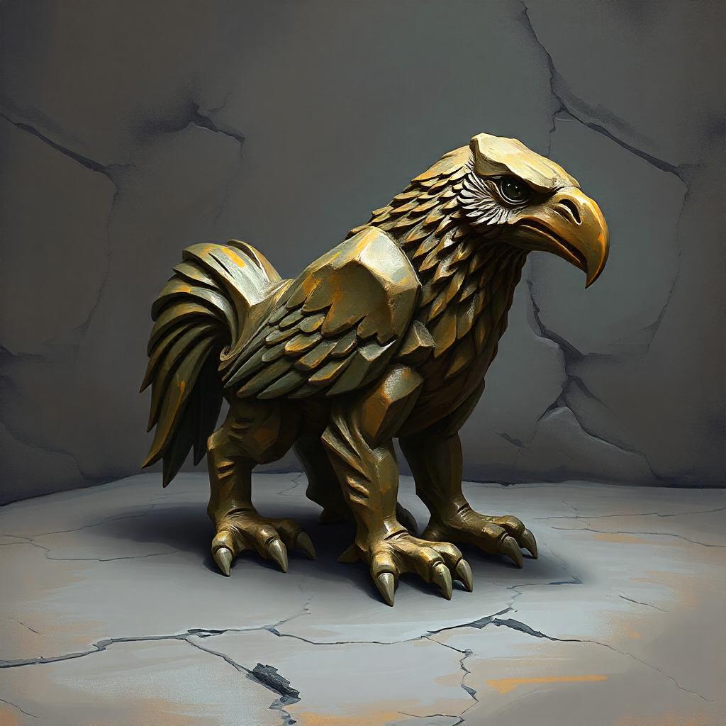 D&D magic item image - Figurine of Wondrous Power, Bronze Griffon