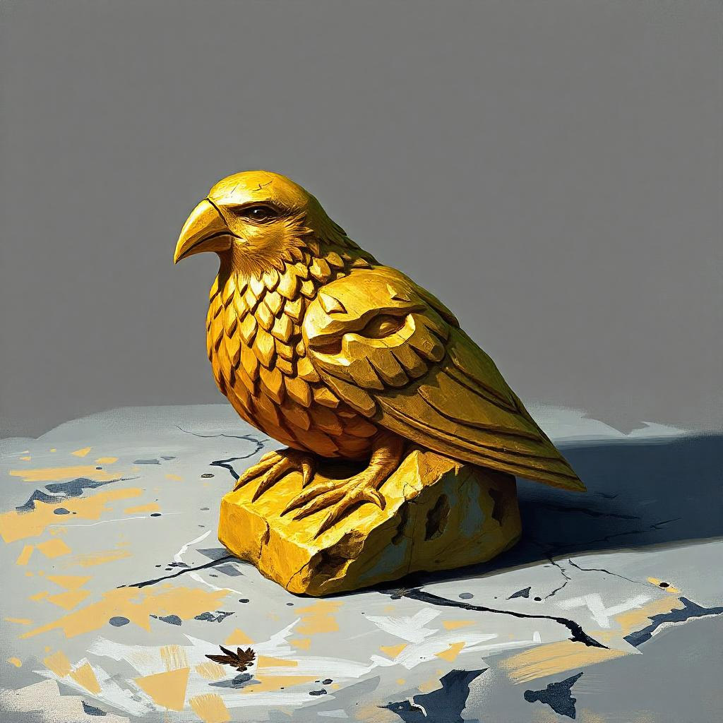 D&D magic item image - Figurine of Wondrous Power, Gold Canary