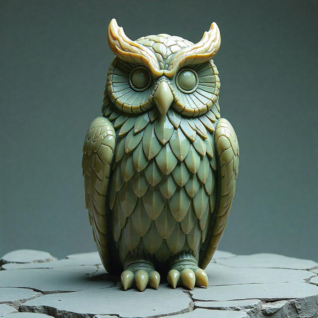 D&D magic item image - Figurine of Wondrous Power, Serpentine Owl
