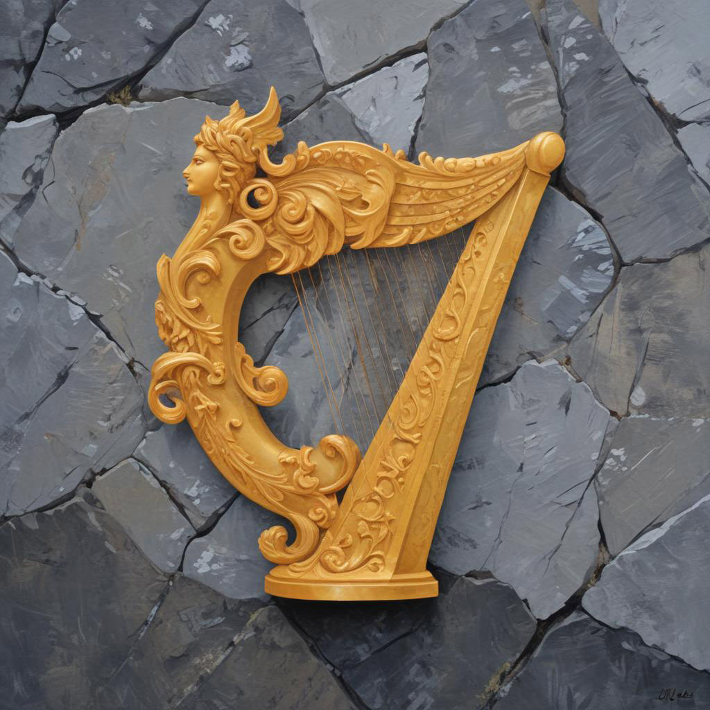 D&D magic item image - Harp of Gilded Plenty