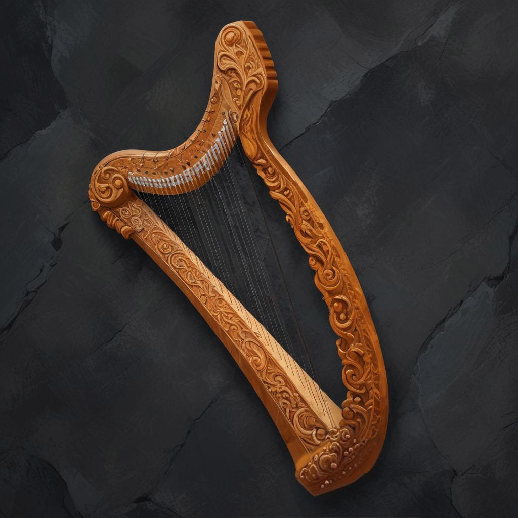 D&D magic item image - Instrument of the Bards, Anstruth Harp