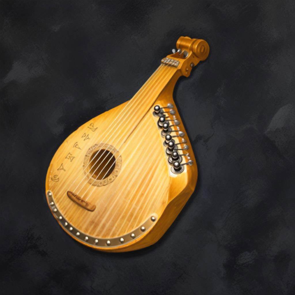 D&D magic item image - Instrument of the Bards, Fochlucan Bandore