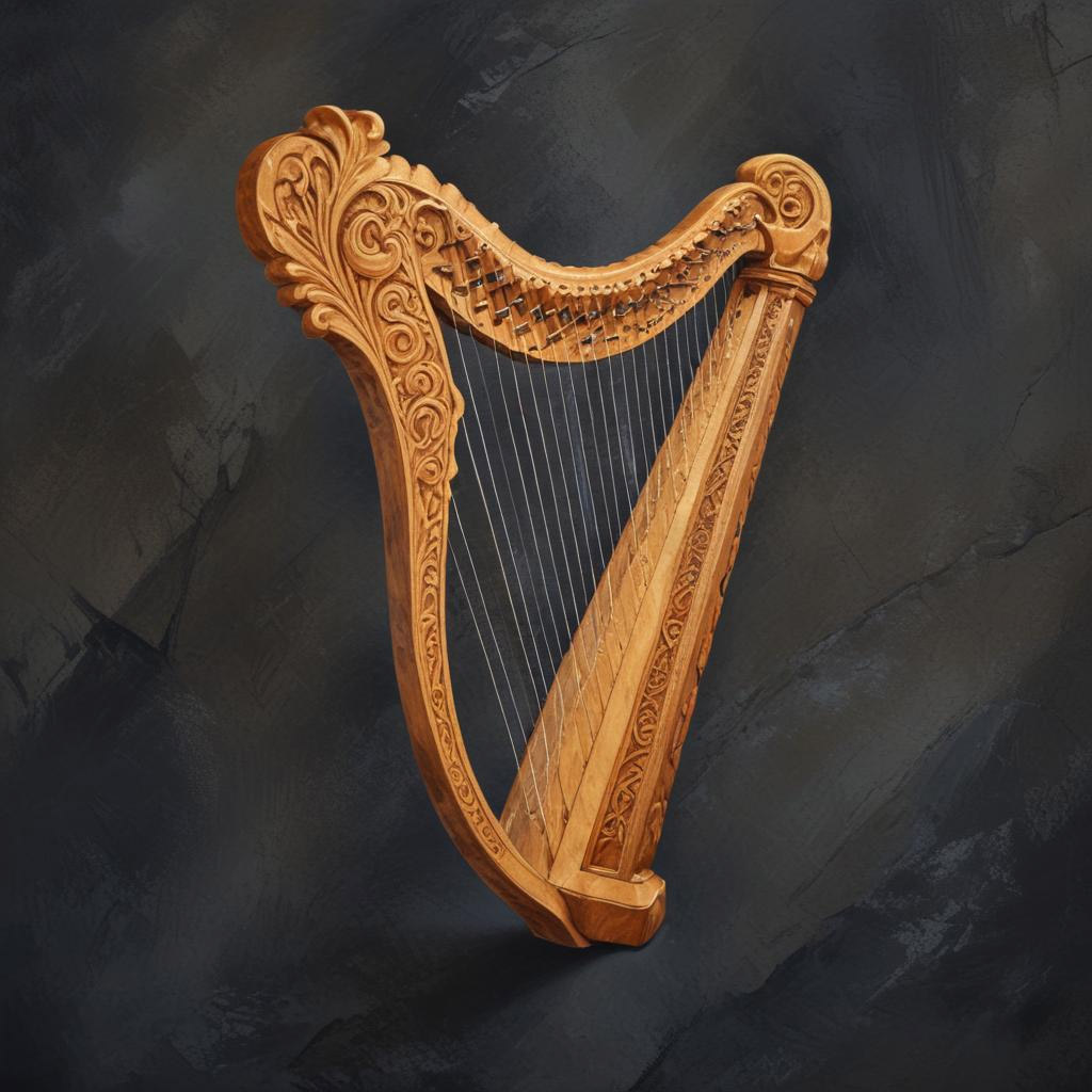 D&D magic item image - Instrument of the Bards, Ollamh Harp