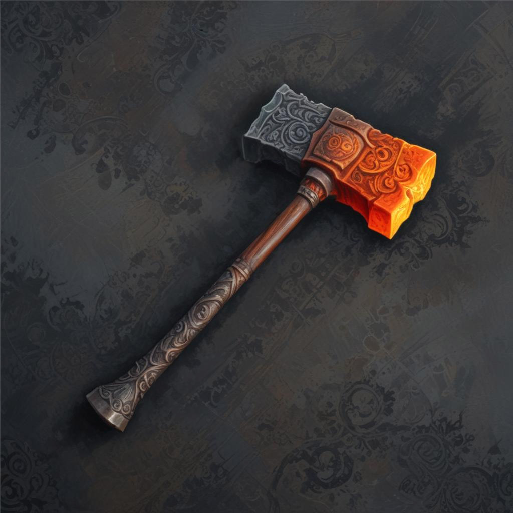 D&D magic item image - Moloch's Hell Hammer