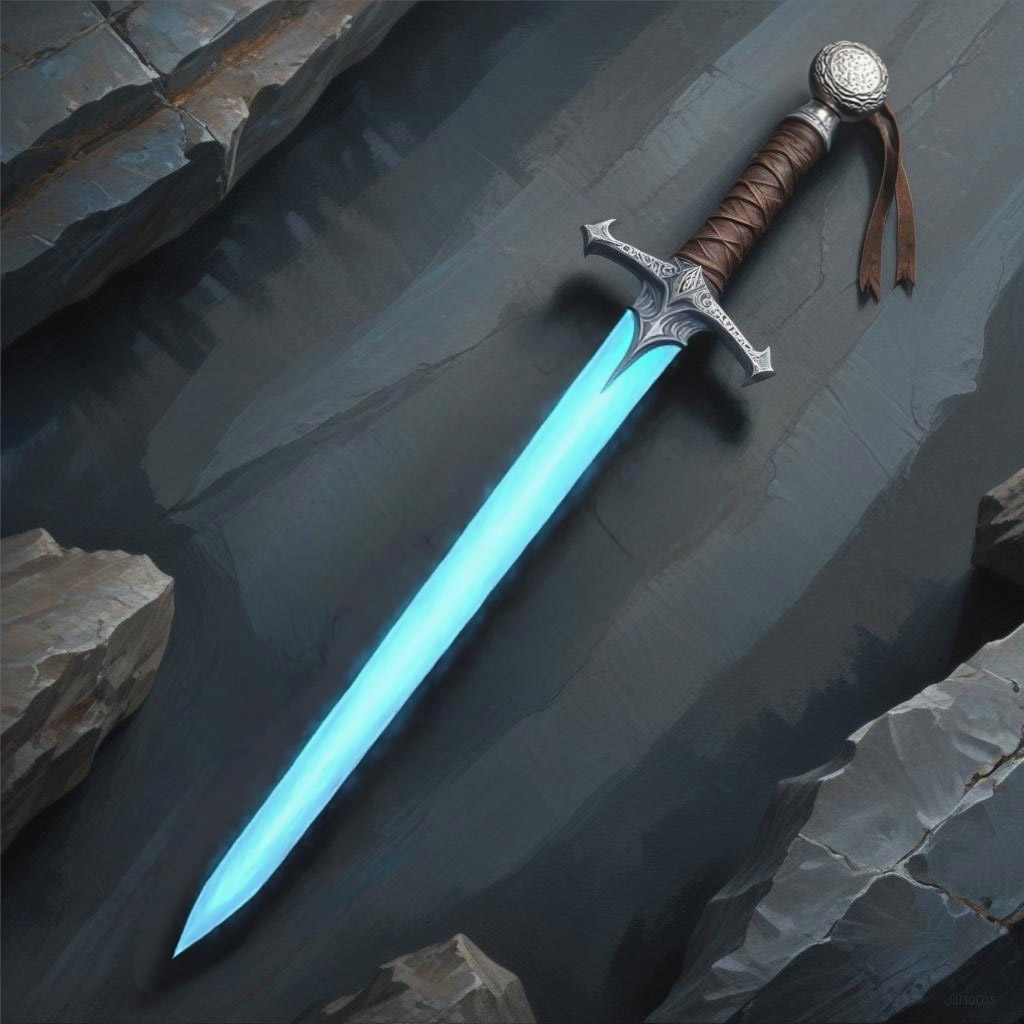 D&D magic item image - Moon-Touched Sword