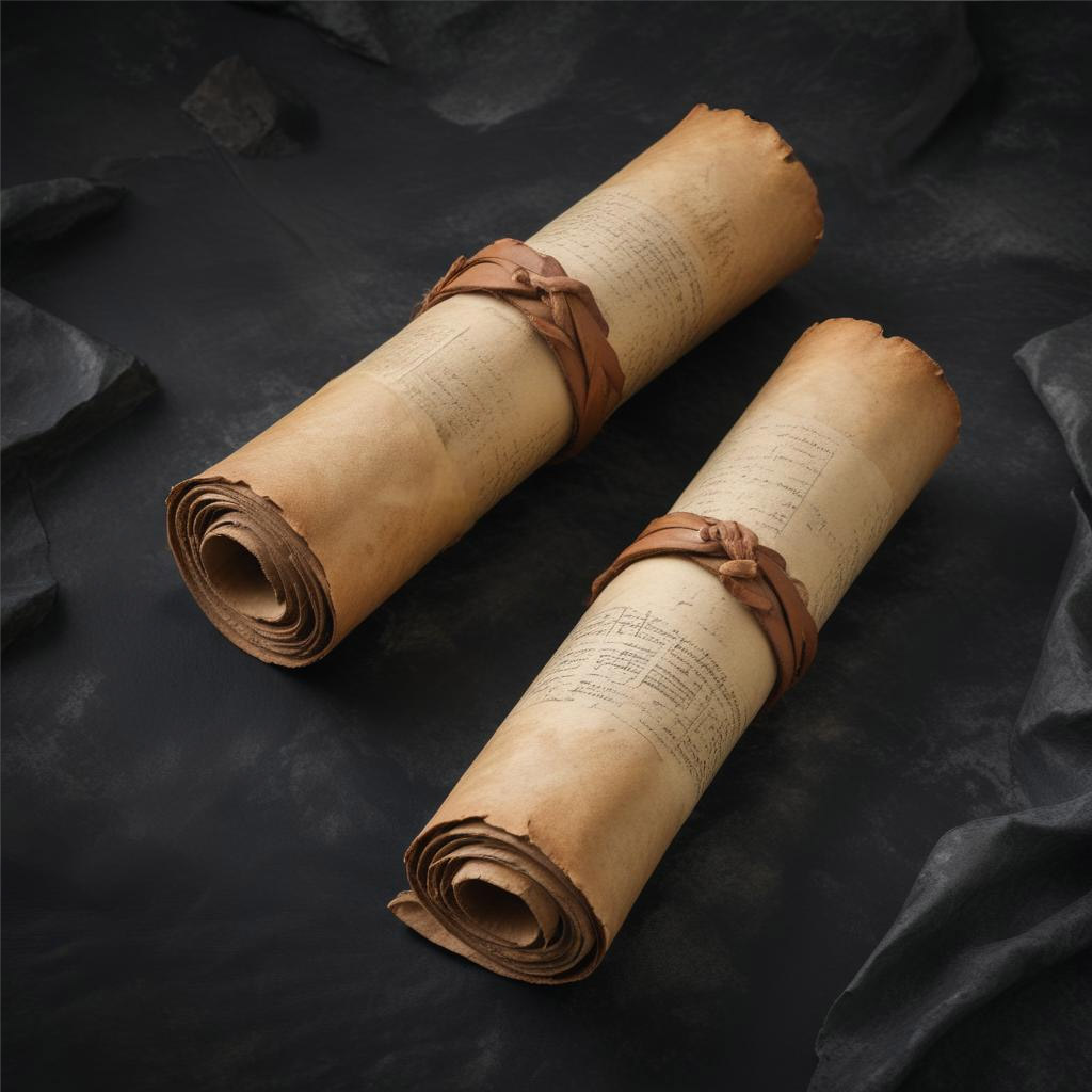 D&D magic item image - Paired Scrolls