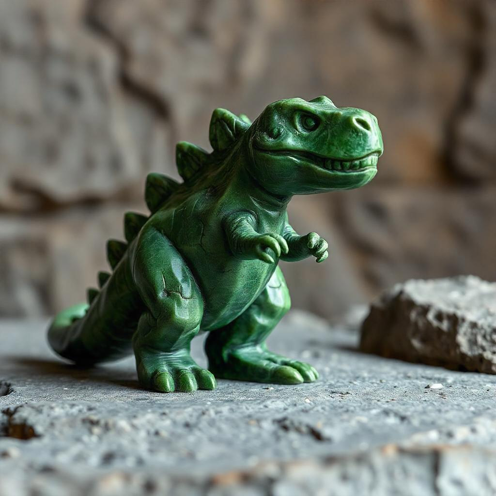 D&D magic item image - Prehistoric Figurine of Wondrous Power, Jasper Tyrannosaurus Rex