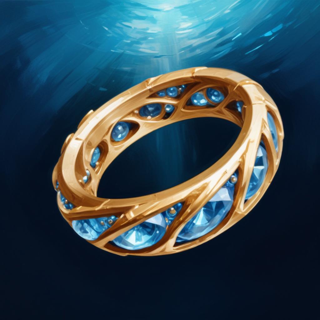 D&D magic item image - Ring of Elemental Command, Water