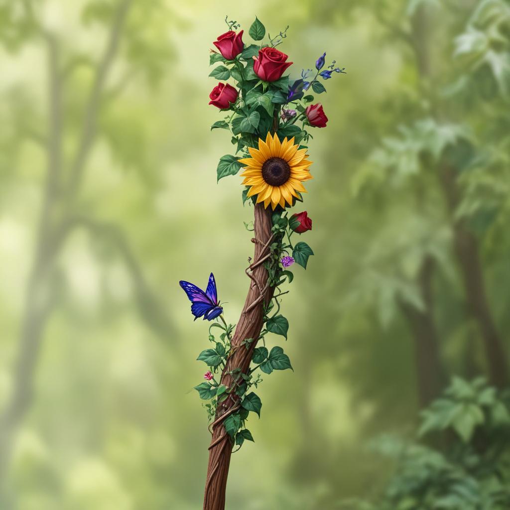 D&D magic item image - Staff of Flowers