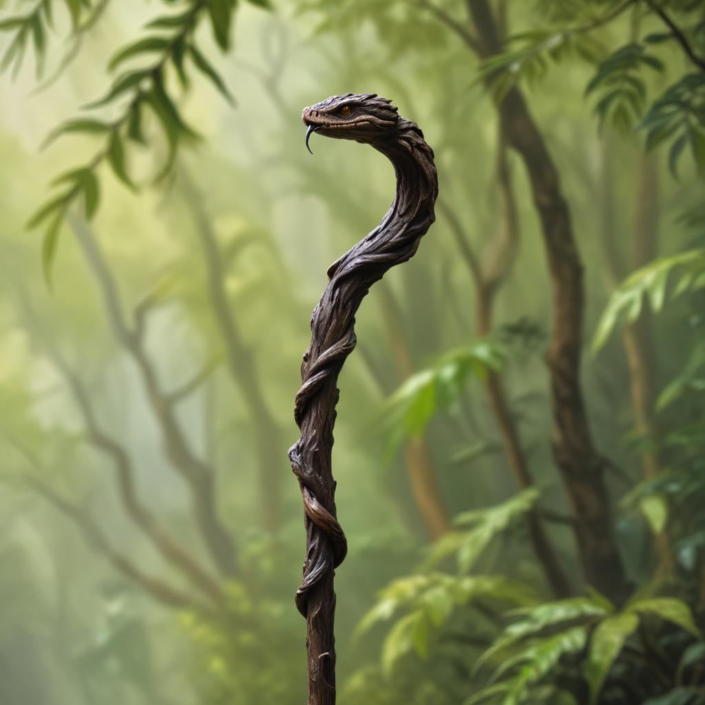 D&D magic item image - Staff of the Adder
