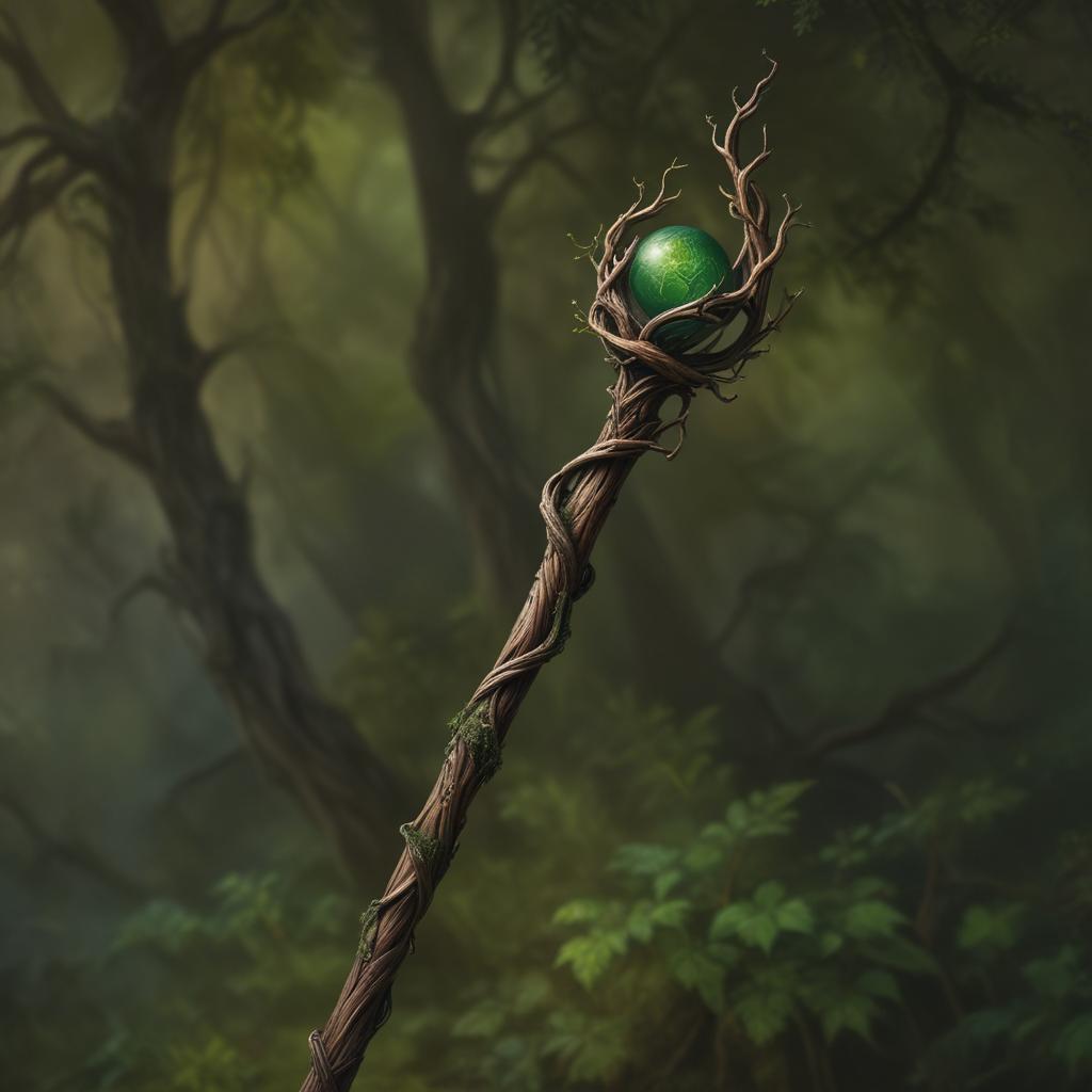 D&D magic item image - Staff of the Rooted Hills