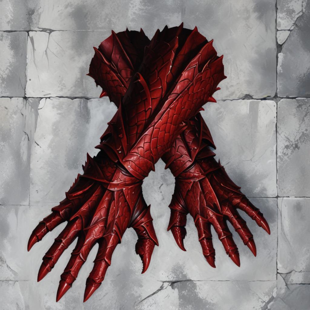 D&D magic item image - Wyrmreaver Gauntlets