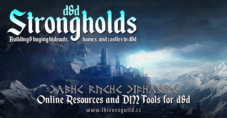 Strongholds Parts in D&D 5e