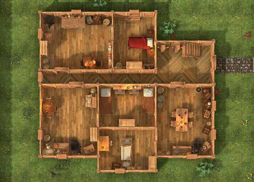 Residential Building - A Dungeons and Dragons Map by the Thieves Guild