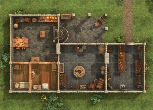 Blacksmith - A Dungeons and Dragons Map by the Thieves Guild