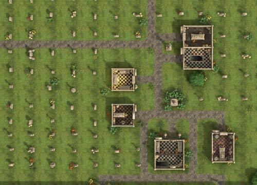 Cemetary - A Dungeons and Dragons Map by the Thieves Guild