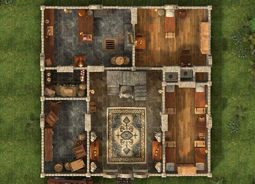 Wizard's Tower - A Dungeons and Dragons Map by the Thieves Guild